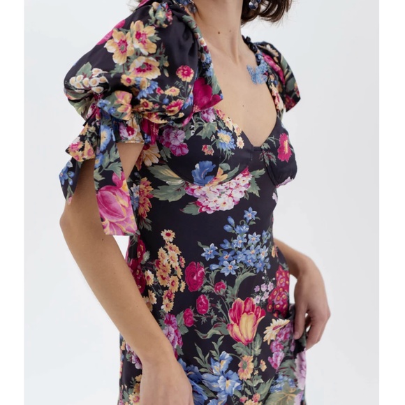 NEW Selkie The Puck Poet Slip Midi Dress - Picture 5 of 15